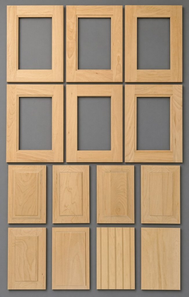 Group shot Unfinished maple cabinet door samples spring, tx