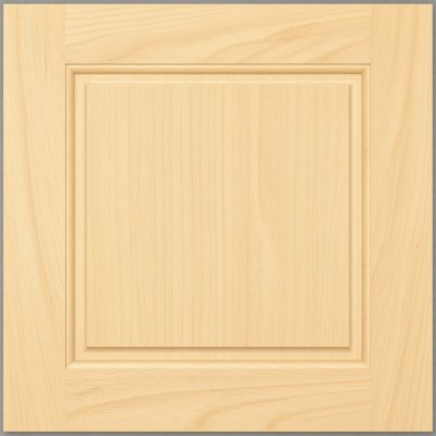Unfinished maple recessed-panel cabinet door