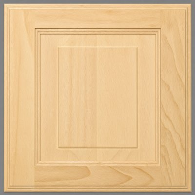 Unfinished maple routed-panel cabinet door